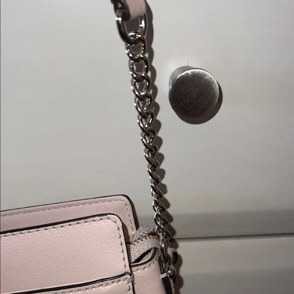 Kate Spade Light Pink Crossbody Bag with Chain Strap